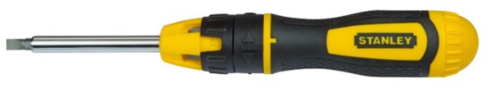 Stanley STHT0-62574 Bit-Screwdriver with 20 Bits and Ratchet, Black/Yellow, Set of 22 Piece