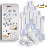 Baby Safety Locks and Corner Protector Combo - Best Quality Child Locks For Cabinets Drawers Appliances Toilet Seat Fridge Oven & More | Super Strong 3M Adhesive | No Drilling or Tools Required