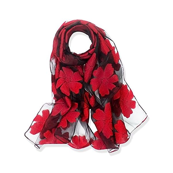 YFZYT Mujeres Bufanda/Echarpe/Pañuelo/Foulard, Larga Suave Chal de Gasa Fina Envoltura, Entretiempo Primavera Verano… | DeHippies.com