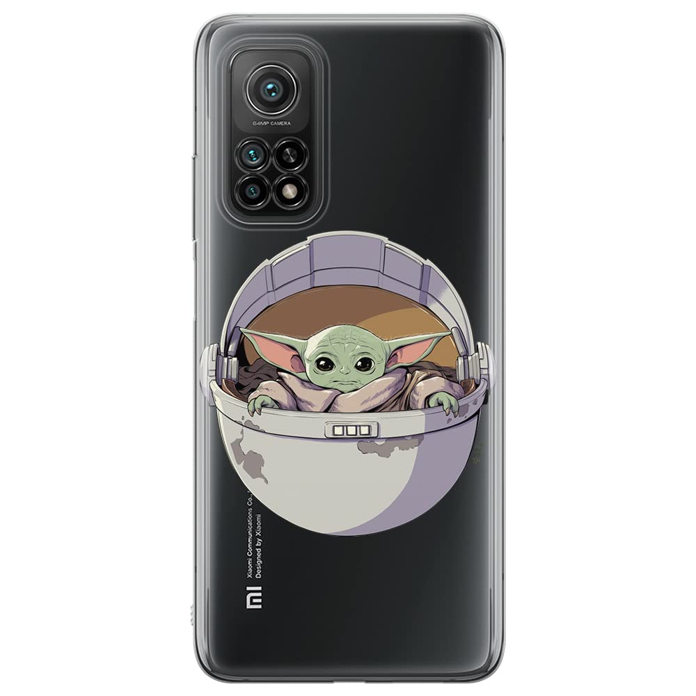 ERT GROUP mobile phone case for Xiaomi MI 10T 5G / MI 10T PRO 5G original and officially Licensed Star Wars pattern Baby Yoda 026 adapted to the shape of the mobile phone, partially transparent — image 1
