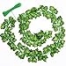 YOUYOUTE Artificial Ivy, 12 Pack Fake Ivy Plant Vine Leaf Leaves Greenery Garlands Hanging (Each 80 inch) for Wedding Party Garden Wall Decoration with Cable Ties (12)