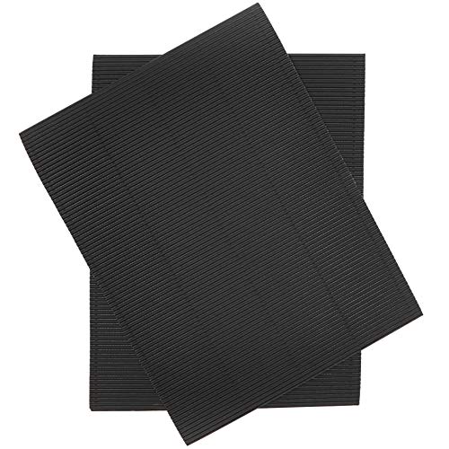 Metallic Corrugated Cardboard Sheets (8.5 x 11 in, Gold, 48Pack