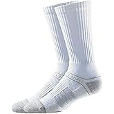 Strideline Premium Athletic Crew Sock 1 Pair - White 2, Small