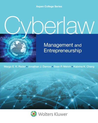 Download Cyberlaw: Management and Entrepreneurship (Aspen College)