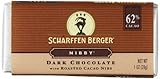 Scharffen Berger Chocolate Bar, Nibby (Dark Chocolate with Roasted Cacao Nibs) (62% Cacao), 1-Ounce Bars (Pack of 9)