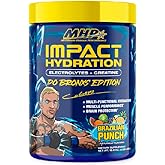 MHP Impact Hydration “Do Bronx Edition” Electrolyte Creatine Sports Drink Mix, No Artificial Sweeteners or Colors, Performance, Strength, Recovery, Brazilian Punch, 30 Servings