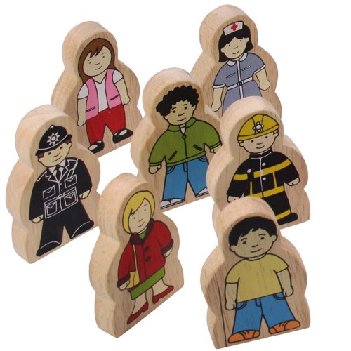 Bigjigs Rail Trackside Accessory Set - Wooden Train Set Accessories