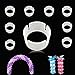 GuassLee 100pcs Balloon Ring Clips for Balloon Arch and Balloons Column Stand Party Decoration Accessory Balloon Buckle Clear