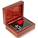 Unique Birthday Gift Ideas Handcrafted Classic Wooden Playing Card Holder Deck Box Storage Case Organizer with A Set of Premium Quality 'Ace' Playing Cards Anniversary Housewarming Gifts for Him Her