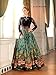 Ready Made Patiala Salwar Embroidered Cotton Salwar Kameez Suit India/Pakistani Dres G3 (LARGE, Green & Black)