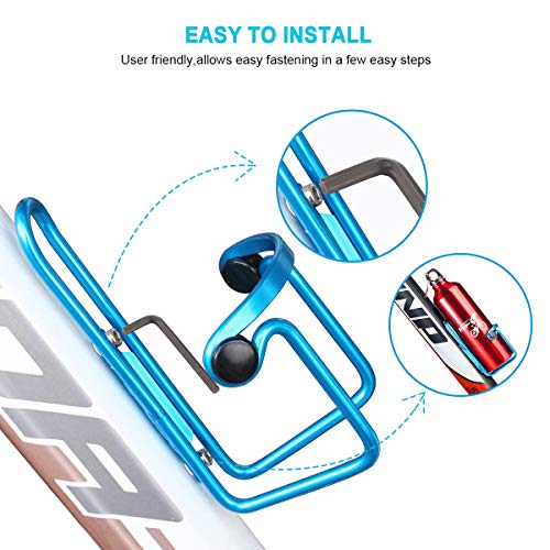 image for Ibuger Bike Water Bottle Cages, Bike Bicycle Lightweight Aluminum Allo