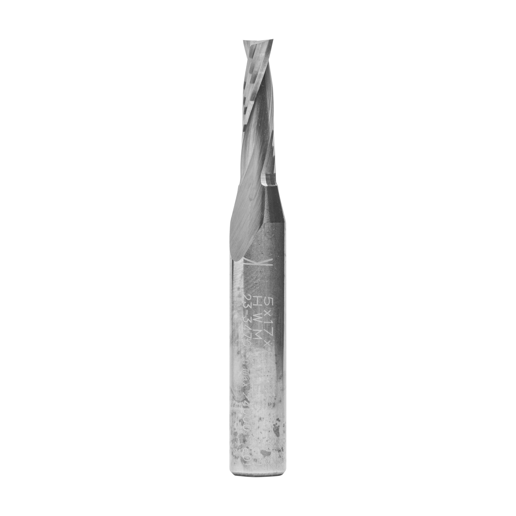 ENT 10024 Solid Carbide Spiral Bits SC, Shank (S) 8 mm, Diameter (D) 5 mm, NL 17 mm, GL 60 mm — image 1