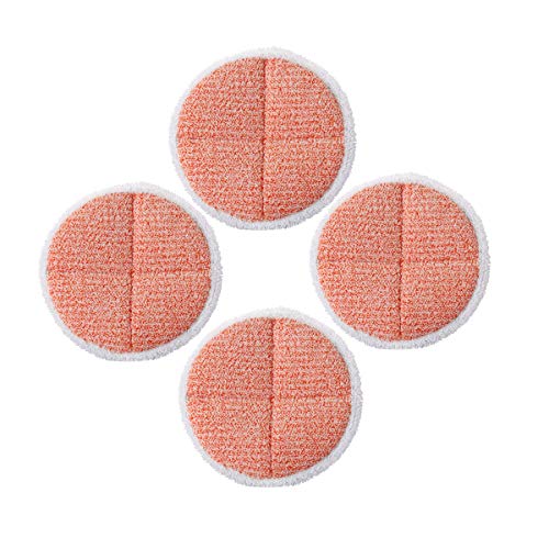 Mop Pads Replacement for Bissell Spinwave 2124, 2039, 2037 Series Powered Hard Floor Mop (4 Heavy Scrub Pads)