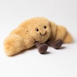 Jellycat Amuseables Croissant Small Plush Toy 8.5in Pastry Gift view 8
