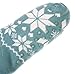 Dosoni Womens Slipper Fuzzy Socks Non Slip Winter Warm Soft Fluffy Cozy Fleece Lining Home Socks Snowflake Green