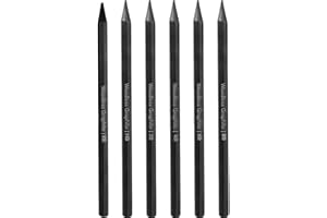 Professional Woodless Graphite Pencils 6pcs/Set, Charcoal Sticks Drawing Sketch Pencil Set 4b 6b 8b Ee for Students Artists A