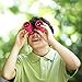 Girls Binoculars for Kids Small Pocket Binoculars Toys Portable Compact Shock Proof Binoculars Gifts for Girls Age 3-12 Best Christmas Birthday Presents Party Favors for Kids (Pink)