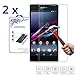 2X for Sony Xperia Z1 Compact / Z1 Mini Nacodex Premium Tempered Glass Screen Protector