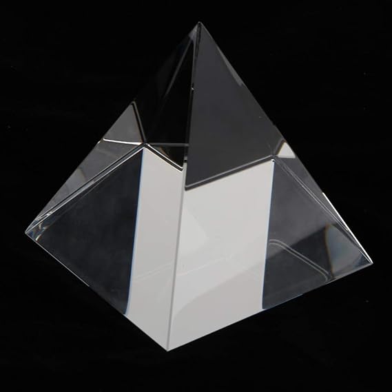 6 x 6 x 6 cm Fenteer Mini Kristall Pyramide Glaspyramide ...