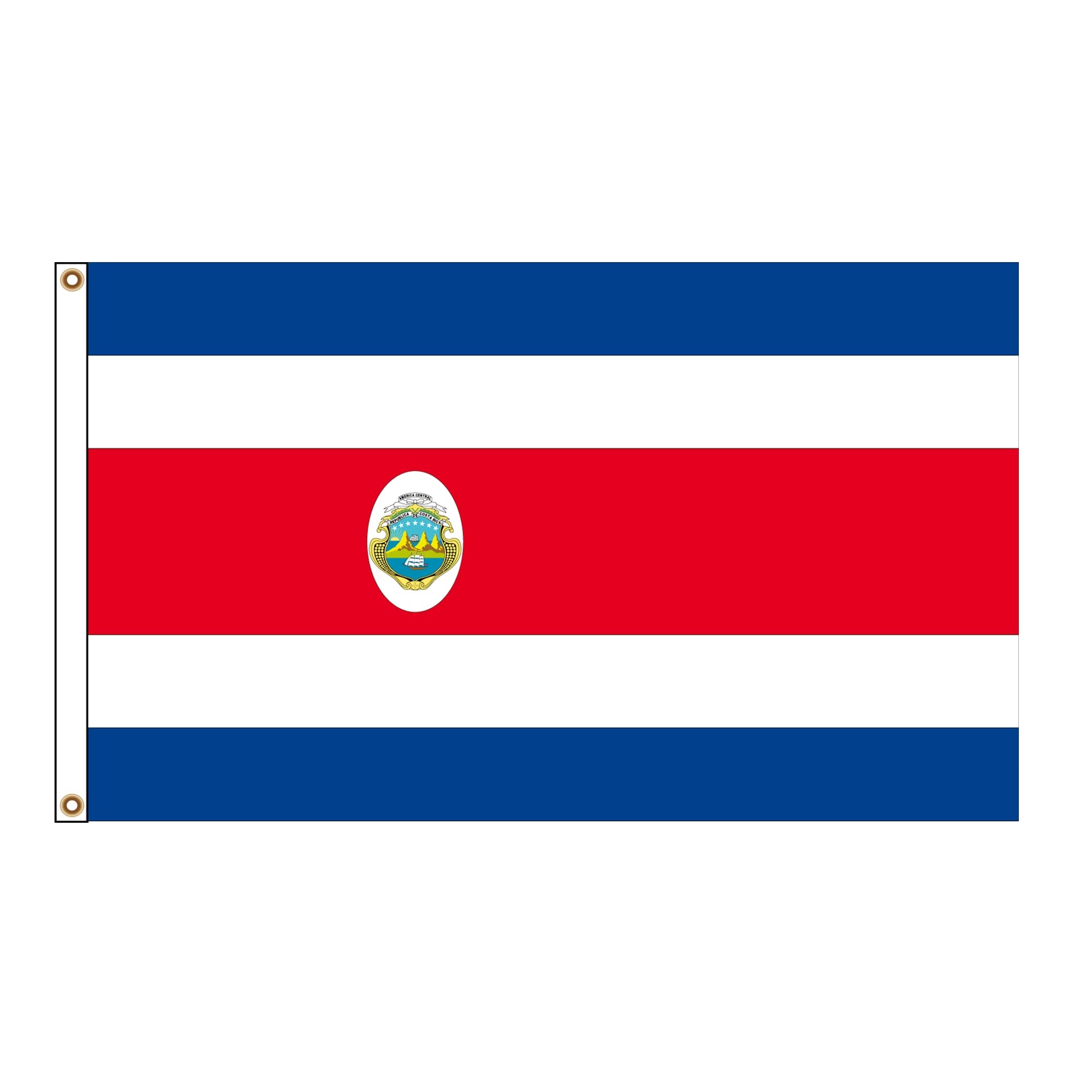 PinkDisplay North America flag (Costa Rica)3x5ft(90x150cm) ropes and double stitches