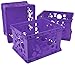 Storex Premium File Crate with Handles – Letter and Legal Document and Folder Storage, Classroom Purple 3-Pack (61464U03C)