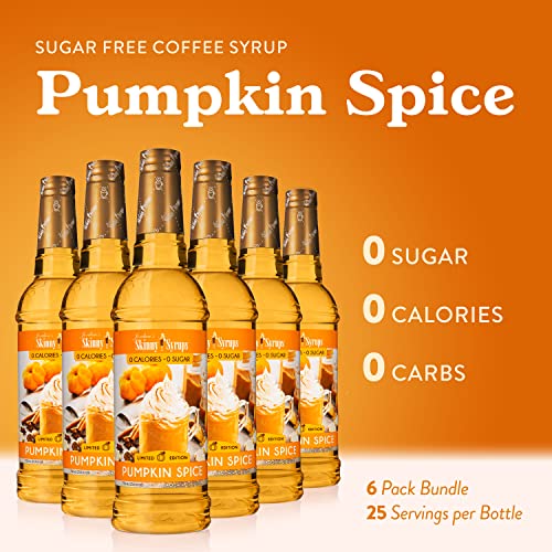Jordan's Skinny Syrups, Pumpkin Spice Coffee Syrup, Sugar Free, 25.4