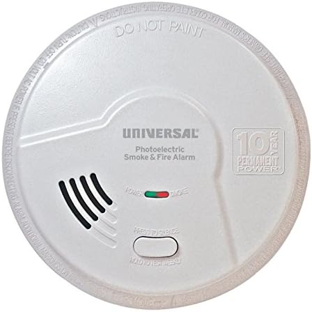 Universal Security Instruments Living Area 10 Year Tamper Proof Permanent Power Sealed Battery Photoelectric Smoke & Fire Smart Alarm, Model MP316SB