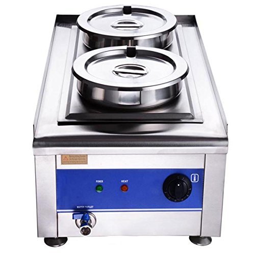 CHIMAERA Commercial Dual Countertop Food Warmer - Soup Station - Steamer - Thumbnail 2