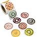 Donuts Perforated Roll Stickers for Kids Valentine 200pcs Christmas Thanksgiving Party Decor School Reward Sticker