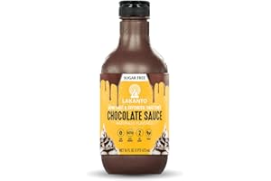 Lakanto Sugar Free Chocolate Sauce - Monk Fruit Sweetener with Erythritol, Perfect for Ice Cream, Coffee, Baking, Pancakes, Gluten Free Dessert Topping, Low Carb, Vegan, Keto Friendly (16 Fl oz)