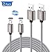 Micro USB Cable Reversible,SUNGUY [2-Pack] 6FT/2M Double Sided Nylon Braided Charging Data Sync Cable Cord for Samsung S7 S6 Edge S5 Tab 2 3,Moto G5S Plus,Huawei P10 Lite,Kindle Fire 10 and More