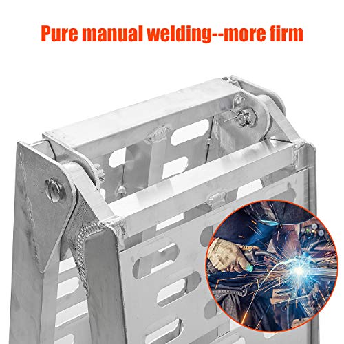 TOOCA Aluminum Ramps 2 Pcs 7.5' Folding Loading Ramps 1500lbs Capacity HeavyDuty Used for