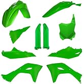 Acerbis Full Plastic Kit &ndash; Compatible with Kawasaki KX250 (25), KX250X (25), KX450 (24-25), KX450X (24-25) &ndash; green