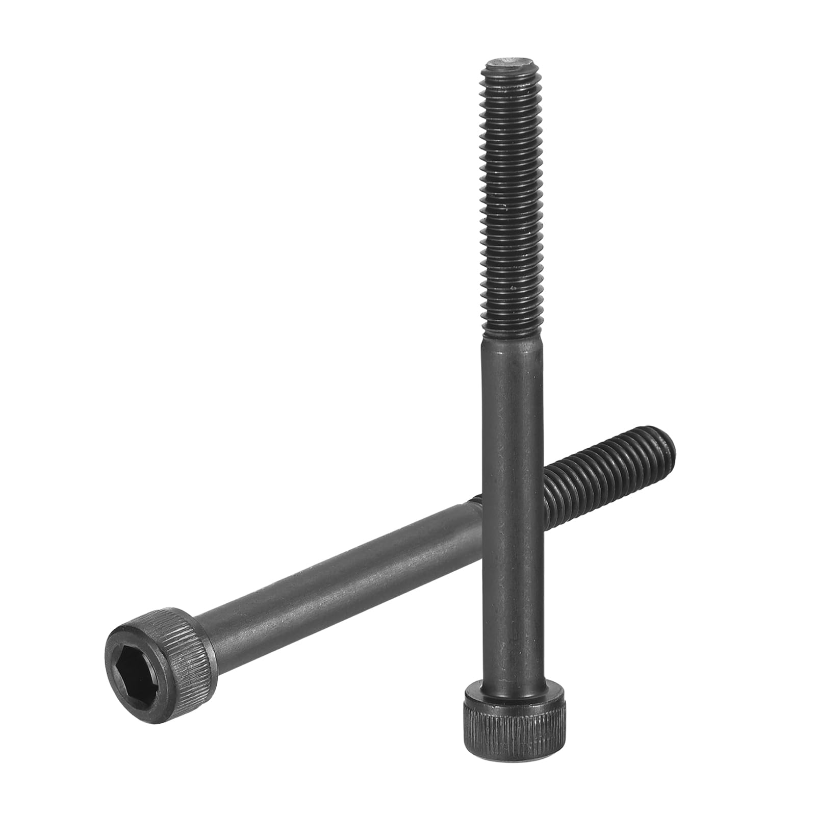 uxcell Hex Socket Bolts (M6-1x60), Grade 12.9 Carbon Steel Hex Socket Drive Screws, Black, 30 Pcs — image 1