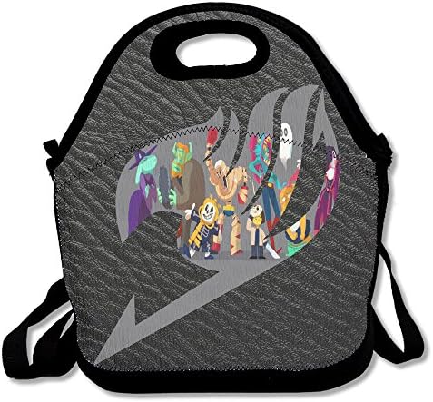 Fairy Tale Logo Undertale 100% Polyester Handbag 29 H19 W14.5 D Black