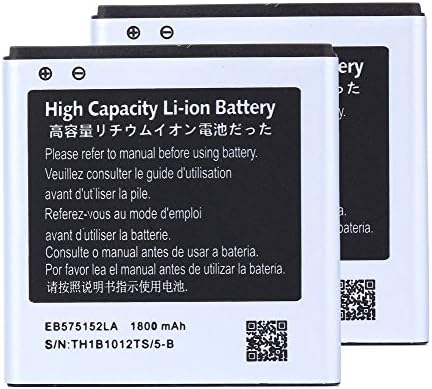 2 pcs High Capacity Samsung Galaxy S Vibrant SGH-T959 Battery EB575152LA EB575152VA EB575152VU For Samsung Galaxy S Vibrant SGH-T959 / Samsung Galaxy S 4G SGH-T959V / Samsung Epic 4G SPH-D700 / Samsung Galaxy S Captivate SGH-i897 / Samsung FOCUS SGH-i917 / Samsung Captivate Glide SGH-i927 1800 mAh