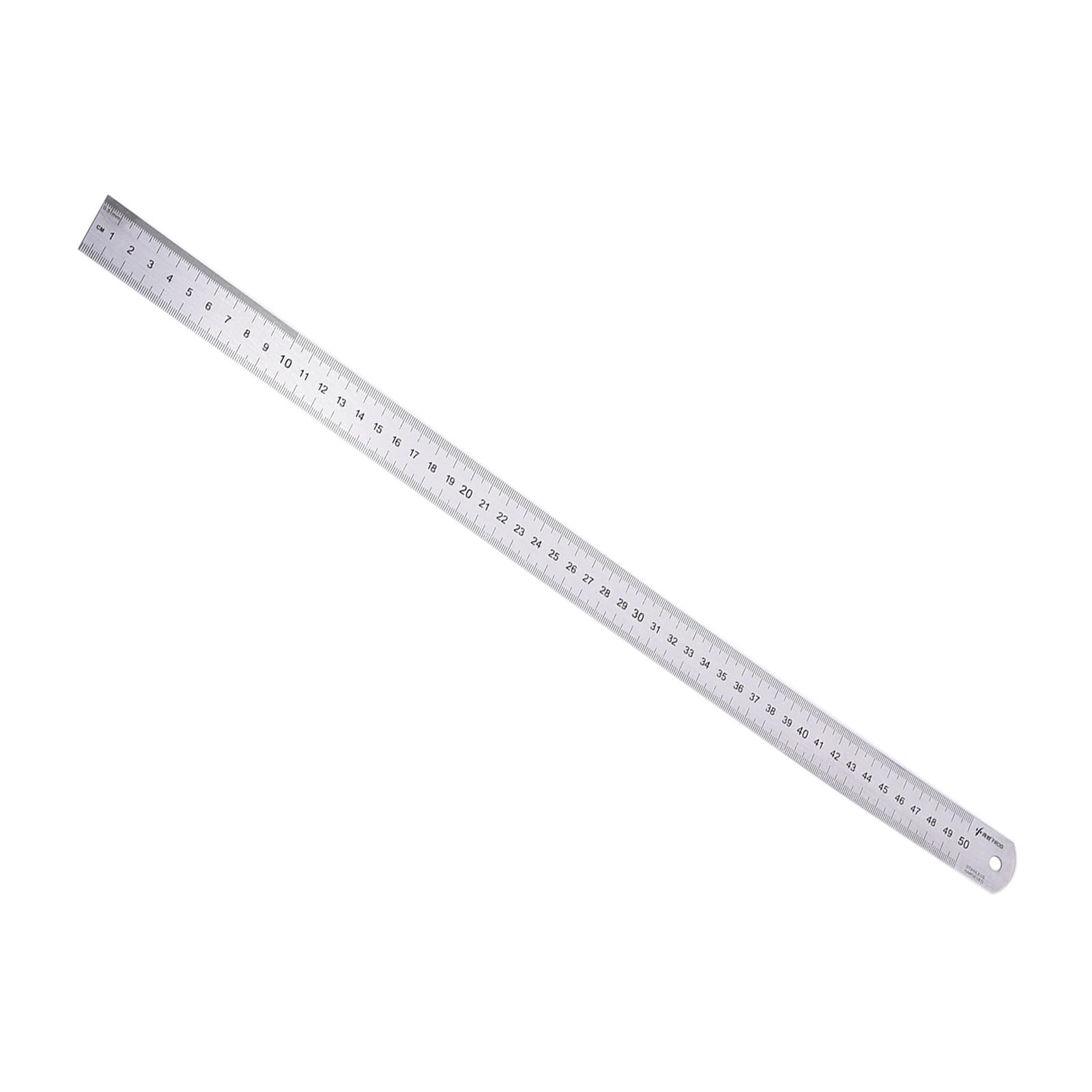 Kozelo Stainless Steel Ruler - [20 Inch] Straight Edge Metal Measuring Tools for Architectural Design Use | Silver Tone