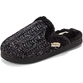 Dearfoams womens Dearfoams Women's Memory Foam House Shoes Gifts for Her Paris Scuff Slipper