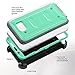 Note 5 Case, Galaxy Note 5 Case, ULAK Hybrid KNOX ARMOR Heavy Duty Shockproof Dual Layer Protective Case for Samsung Galaxy Note 5 Device (Green)