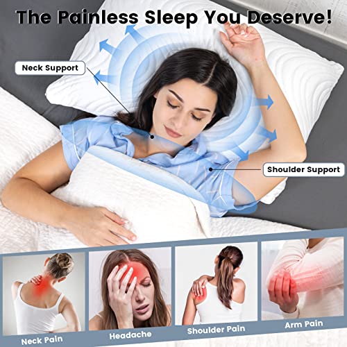 ZonLi Cooling Memory Foam Pillow, 20"x 26" Side Sleeper Pillows