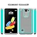 LG G Stylo 2 Plus Case, LG Stylus 2 Plus Case, LG MS550 Case, LG LS775 Case, kaesar Slim Hybrid Dual Layer Armor Defender Protective Case Cover for LG G Stylo 2 Plus / Stylus 2 Plus - Emerald / Gray