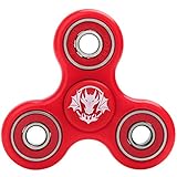 Tri-Spinner Fidget Toy EDC Focus Toy Stress Reducer with Hybrid Ceramic Bearing (Red, One Size)