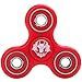 Tri-Spinner Fidget Toy EDC Focus Toy Stress Reducer with Hybrid Ceramic Bearing (Red, One Size)