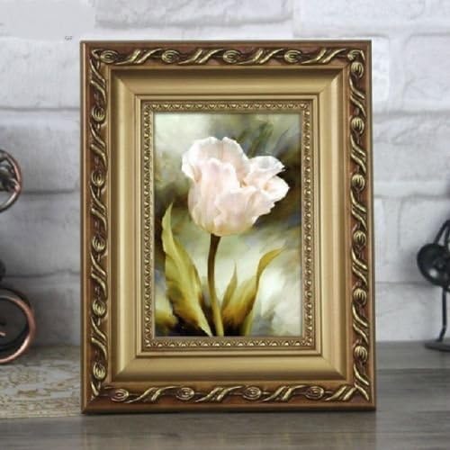 Picture Frame Wood Cherish Time Gold Tabletop Picture Photo Frame For Wedding Gift Home Decor 1 Pcs (8" x 10")