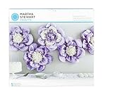 Martha Stewart Crafts 44-10221 Tissue Pom-Pom Kit, Lilac Purple Pansy Flowers, Violet