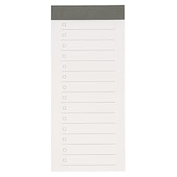 MUJI Checklist Notepad 40sheets Line of 14