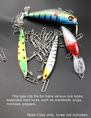 Facikono Power-Clips, 60 Stück, Edelstahl, Schnellwechsel-Druckknöpfe, Tackle Connector 50/75/56,7 kg – Bild 4