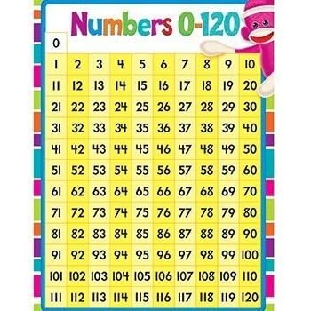 Amazon.com : * NUMBERS 1-120 LEARNING CHART : Classroom Pocket Charts