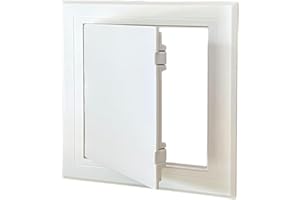 BAMBOO'S GROCERY LOKII Wall Hole Cover Access Door, Plumbing Access Panel for Drywall, Ceiling, Wiring and Cables, White (8 x 8 inch Hole)