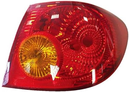 Epic Lighting OE Fitment Replacement Rear Brake Tail Light Assembly for 2003-2004 Corolla [TO2801144 TO2819122 8156102200] Right Passenger Side RH